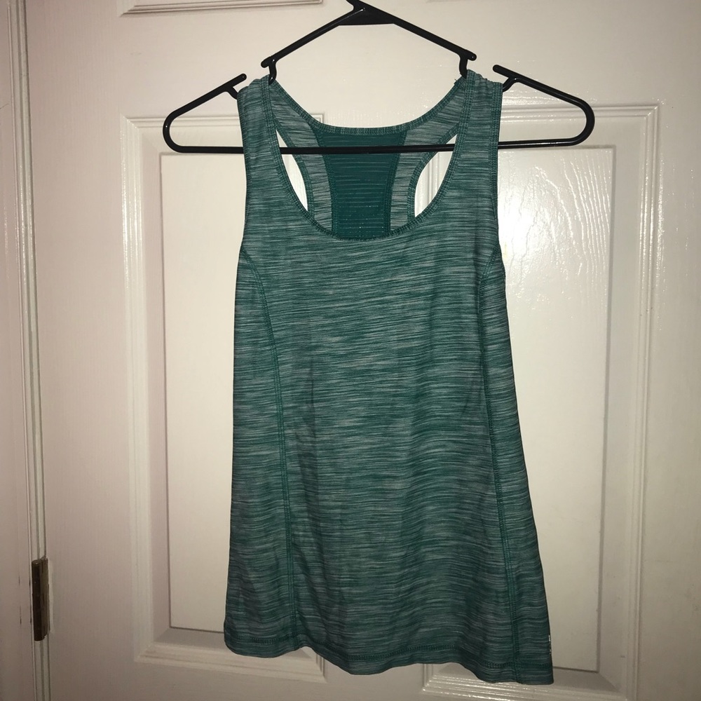 Danskin Now fitted blue stripped tank